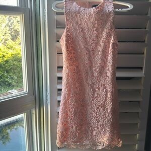 Light pink lace dress